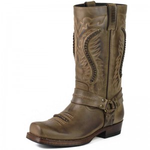 Mayura 002 Cowboy Biker Boot Brown