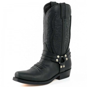 Mayura 007 Cowboy Biker Boot Black