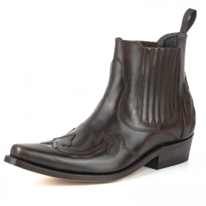 Mayura 021 Western Ankle Boot 2-Tone Brown Old Manchado Mayura 021 Western Ankle Boot 2-Tone Brown Old Manchado