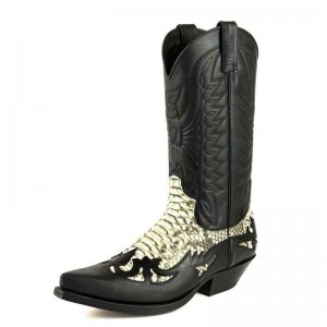 Mayura 1935 Black / White Genuine Snakeskin