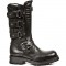 New Rock - M.7604-S1 - Black Leather Biker Boots