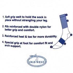 Old West - Children's Boot Socks - OWS202 Calf Socks 3 Pack