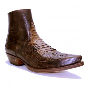 Sendra - 5790P - Brown Python Ankle Boot