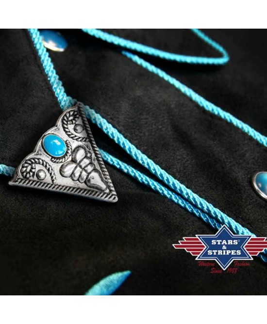 Stars & Stripes - Collar Tip Turqoise