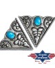 Stars & Stripes - Collar Tip Turqoise