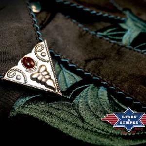 Stars & Stripes - Collar Tip Red & Silver Stars & Stripes - Collar Tip Red & Silver