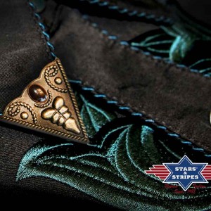 Stars & Stripes - Collar Tip Red & Copper Stars & Stripes - Collar Tip Red & Copper