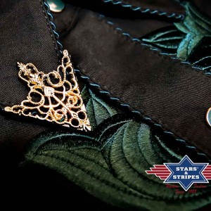 Stars & Stripes - Collar Tip Brass Stars & Stripes - Collar Tip Brass