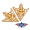 Stars & Stripes - Collar Tip Brass