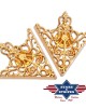 Stars & Stripes - Collar Tip Brass