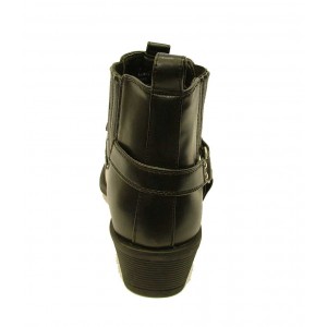 U.S.Brass - Eastwood Men's Ankle Cowboy Boot Black