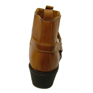 U.S.Brass - Eastwood Men's Ankle Cowboy Boot Brown