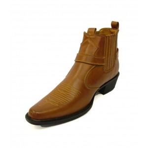 U.S.Brass - Eastwood Men's Ankle Cowboy Boot Brown